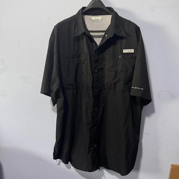 Columbia PFG black fishing shirt‎  size XL - Picture 1 of 4